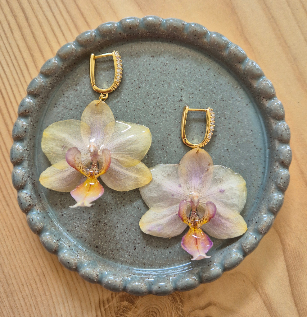 Orkidé | Gul/pink | Guld
