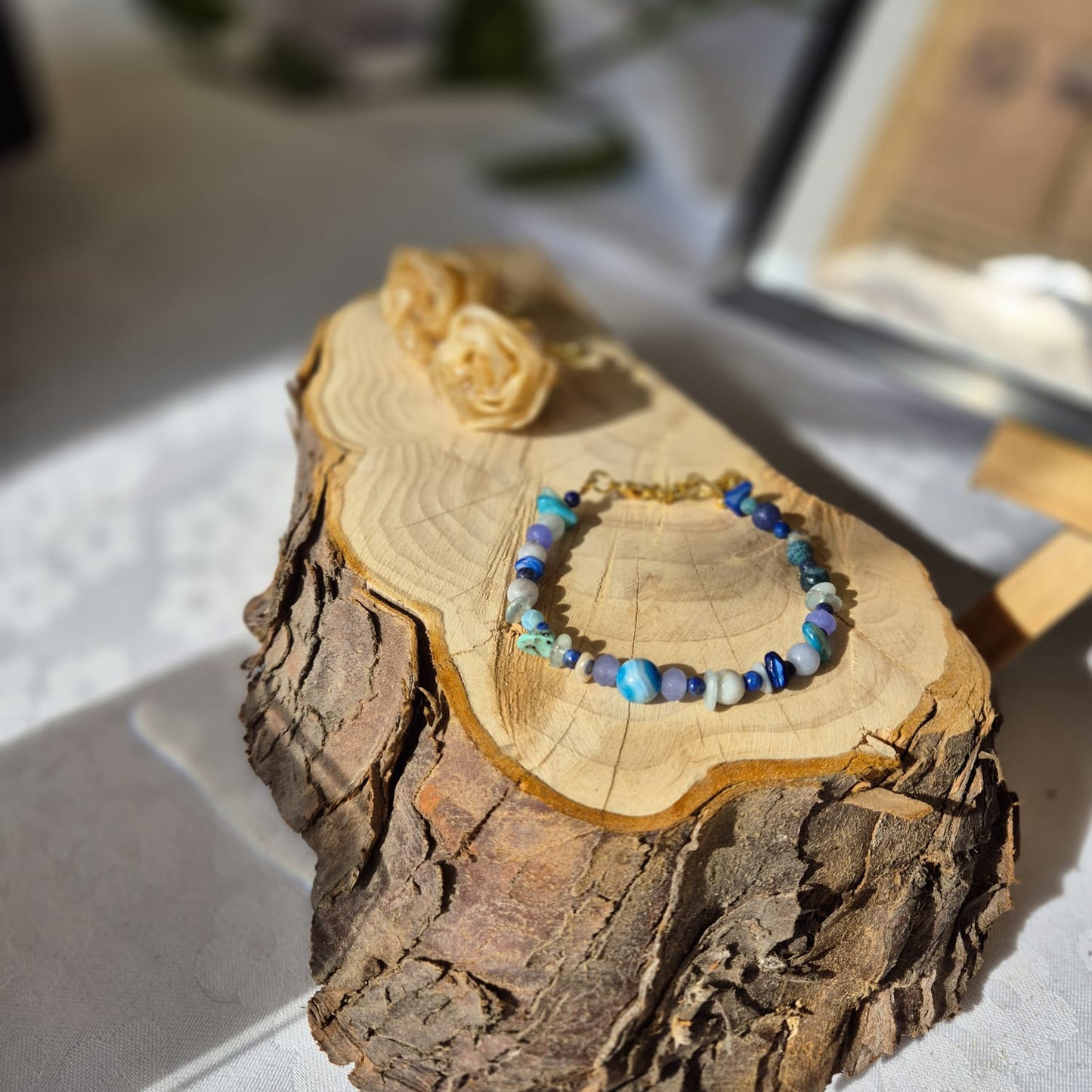 Armbånd | Blå | Perler